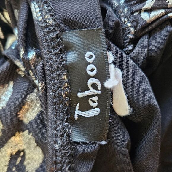 Taboo Metallic Animal Print Sheath Dress Women's Small Babydoll Y2K Club Bling - Picture 7 of 9